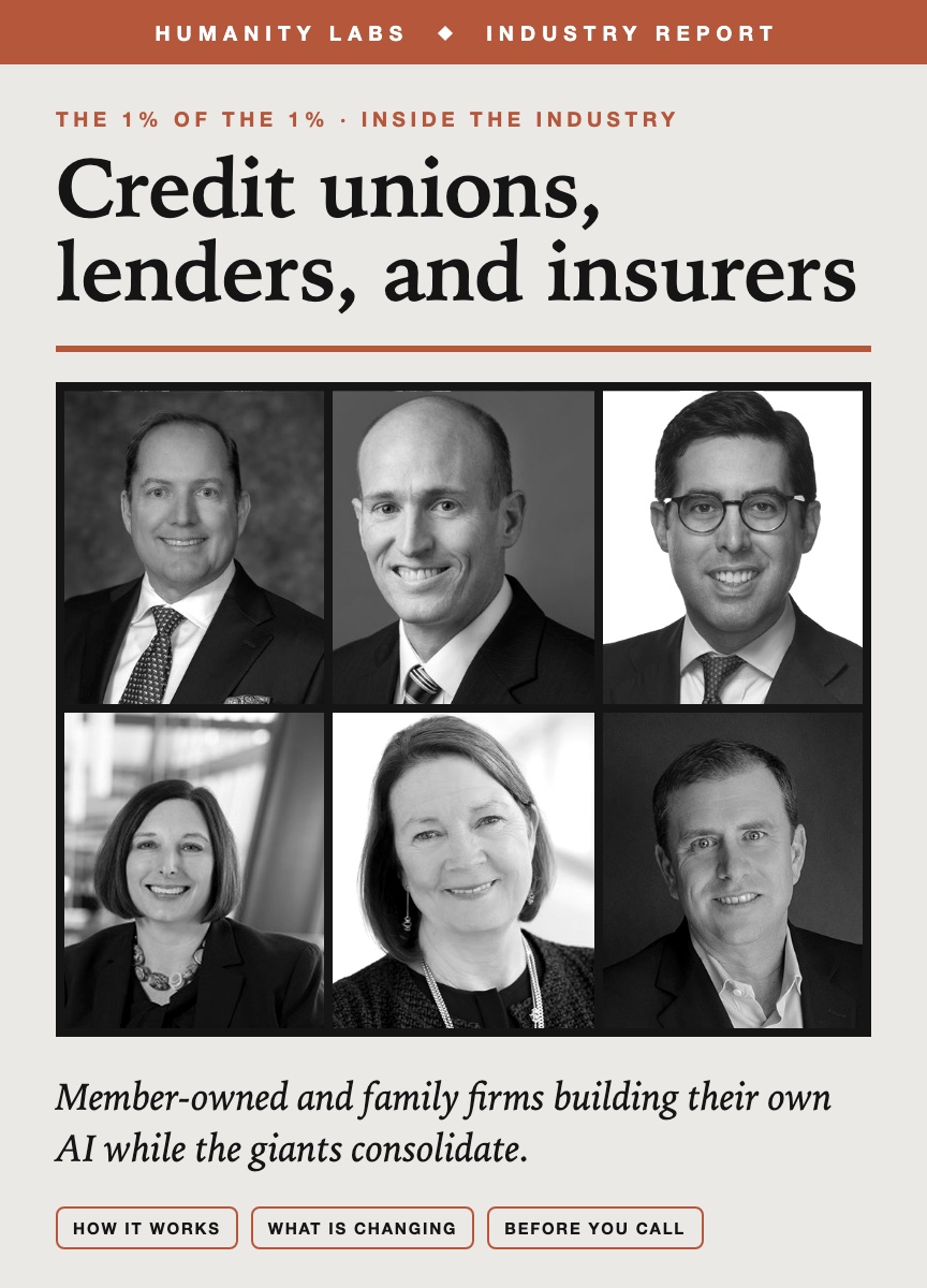 Industry report: Credit unions, lenders, and insurers
